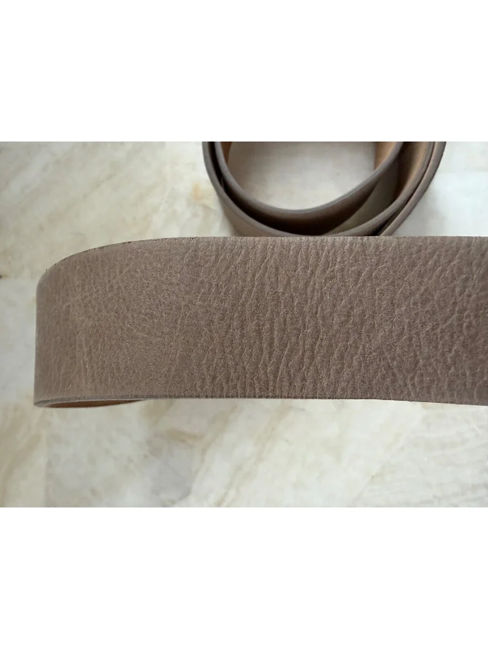 Streets Ahead Taupe Leather Belt Size M 39